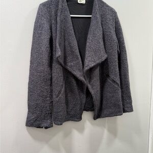 Adriano goldshmied gray Open Front Women's Sweater jacket size S moto